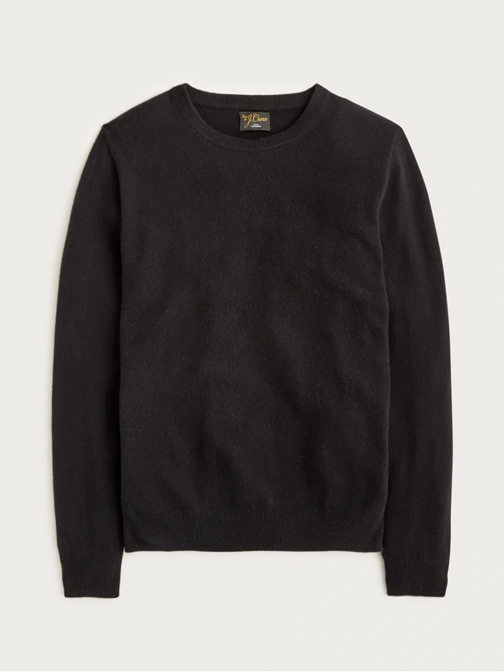 J. CREW Cashmere crewneck sweater in Black Size M NWT $158‎ BE895